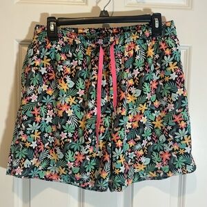 Chubbies Men’s Size XL Swim Trunks Floral Toucan Mesh Lined Shorts Drawstring
